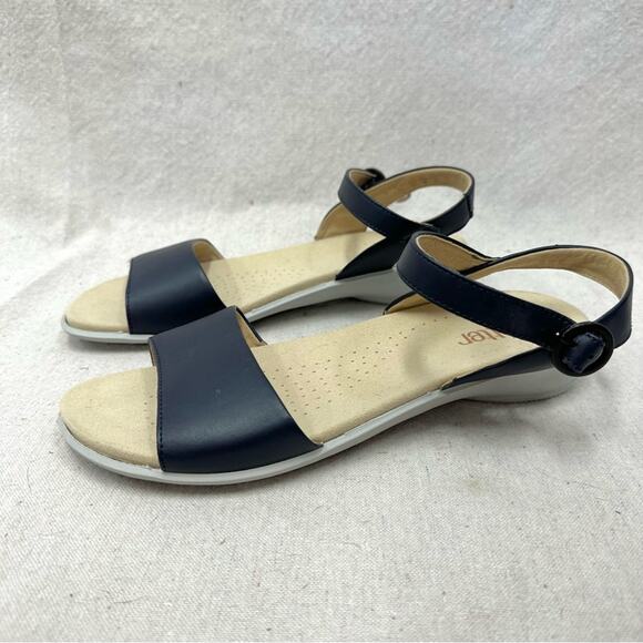Hotter‎ Tropic navy classic two-part comfort sandal Euro Size 41.5 US Size 9.5 - Picture 3 of 12